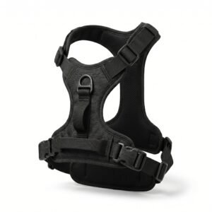 FlexiGrip Adjustable No-Pull Dog Harness Breathable Mesh Medium Black | Aqua Star Pet