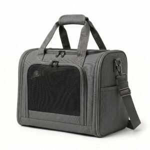 TravelMate Expandable Pet Carrier Airline Approved Soft-Sided Grey | Aqua Star Pet